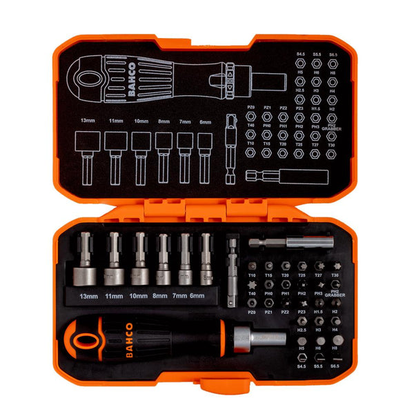 Bahco 36pc Nut Driver Socket & Bit Set