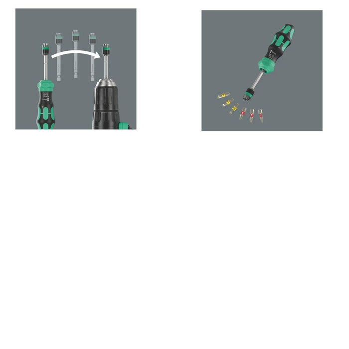 Wera KK 20 Ratcheting Extending Screwdriver 7 Piece with Pouch