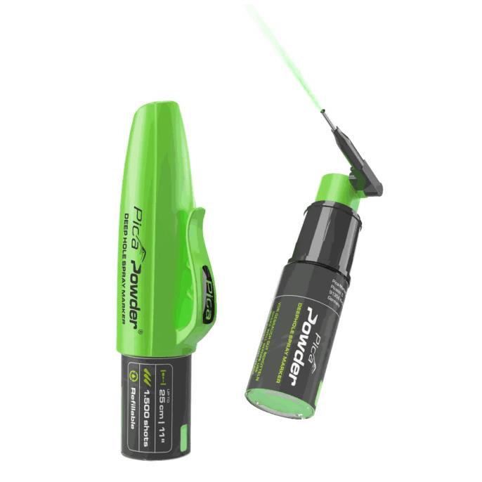 Pica Powder Deep Hole Spray Marker - 1500 Shots - Refillable