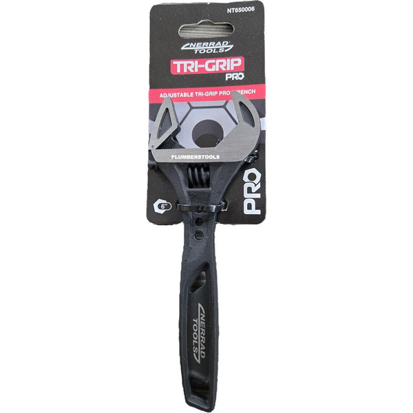 Nerrad Tools 6'' TriGrip Pro Adjustable Wrench
