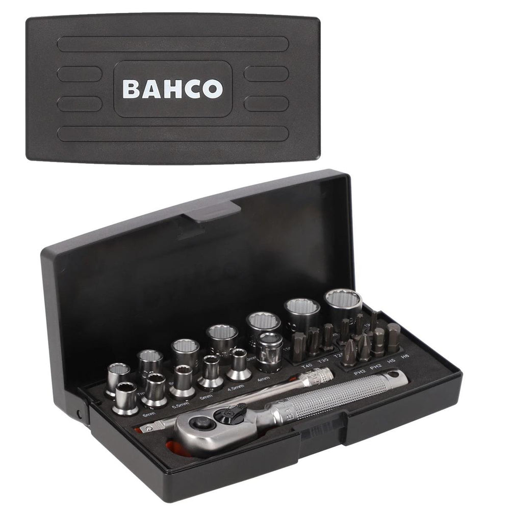 Bahco Special Black Edition 25 Piece 1/4'' Socket & Bit Set Metric
