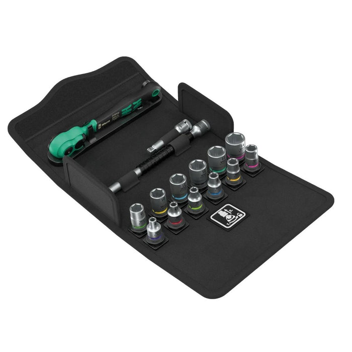 Wera SA 13 Zyklop Comfort Ratchet Socket Set 1/4'' Drive Metric