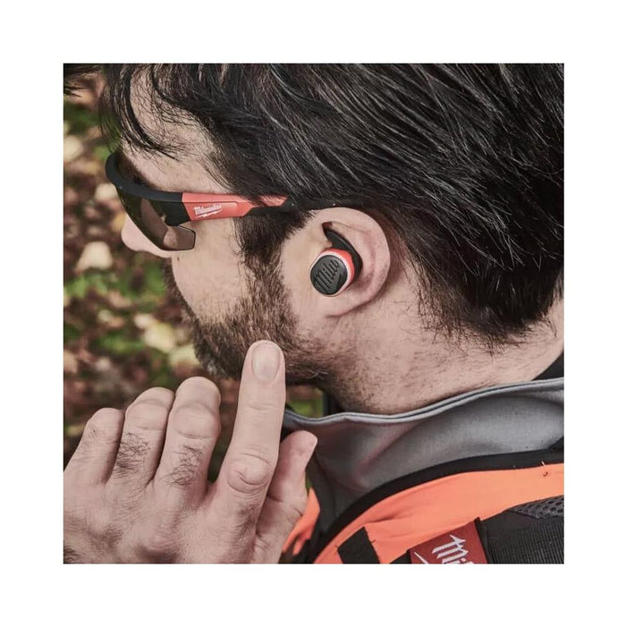 Milwaukee Job Site Earplugs Buds With Bluetooth - L4RLEPB - Rechargeable