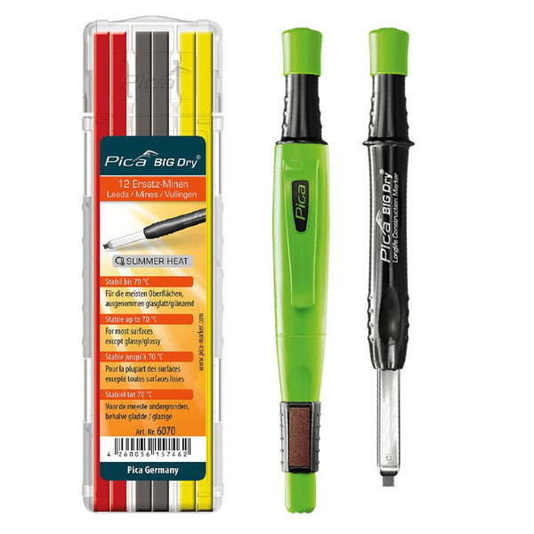 Pica BIG Dry Automatic Pencil + Graphite - Red - Yellow