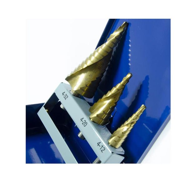 Jefferson 3 Piece HSS Step Drill Set