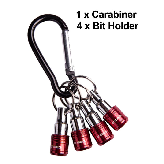 Armeg 4pc 1/4″ Quick-Change Belt Loop Bit Holders