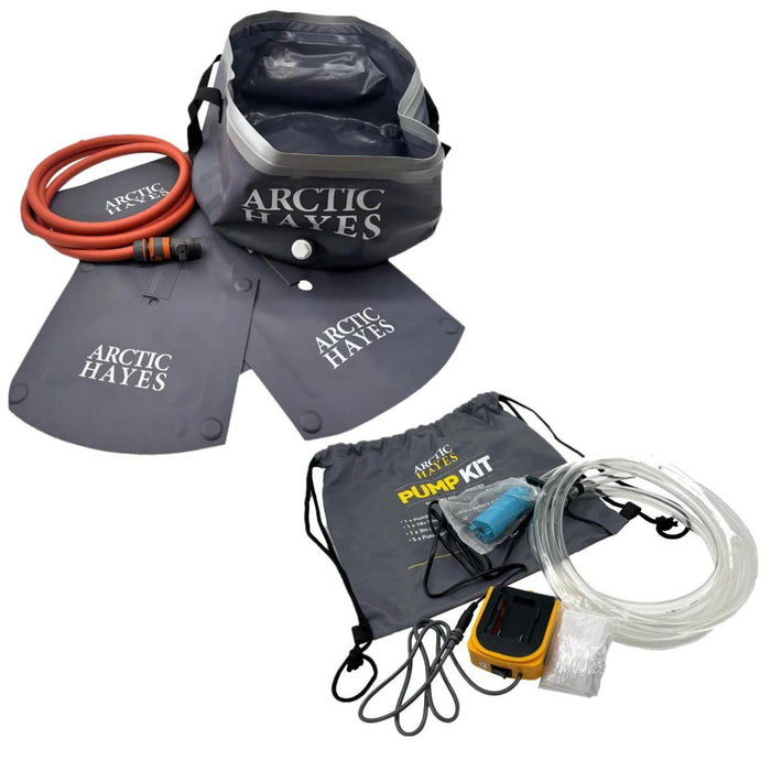 Arctic Hayes 32L Drain Kit & Portable Pump Kit - DeWalt 18V Compatible