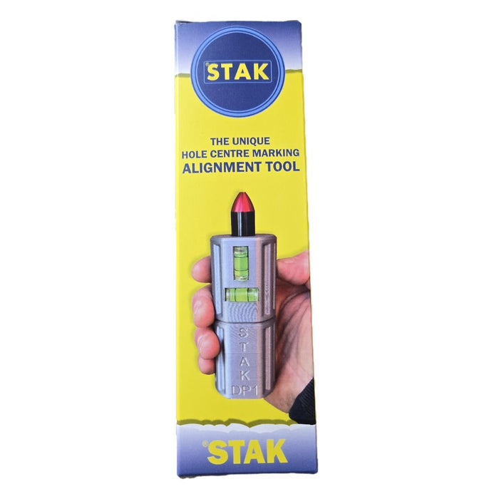 STAK Laser Hole Centre Alignment Tool with Spirit Level – For Copper Pipe 15, 22, 28 & 35mm