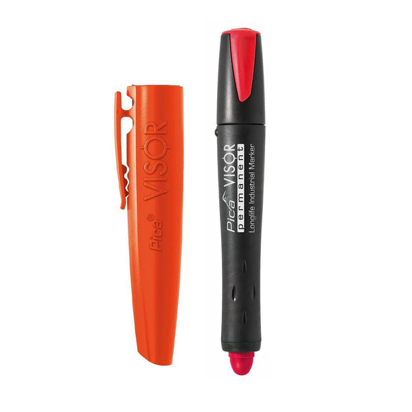 Pica Red Visor Permanent Industrial Cryon Marker