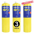 3 x  Vortex Mapp Map X Gas Cylinder Plumbing Soldering 400g For Blow Torch