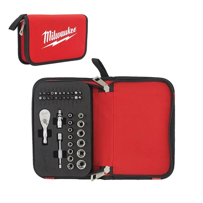 Milwaukee 39pcs ¼″ Compact Ratchet Set