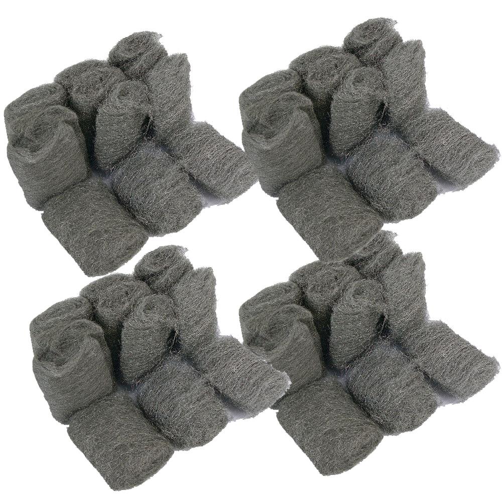48 x Multi Grade Steel Wool - Fine/Medium/Coarse