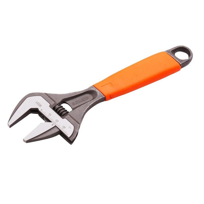 Bahco Limited Edition Orange Grip Adjustable Wrench 8'' (200mm) Wide Jaw Opening to 38mm