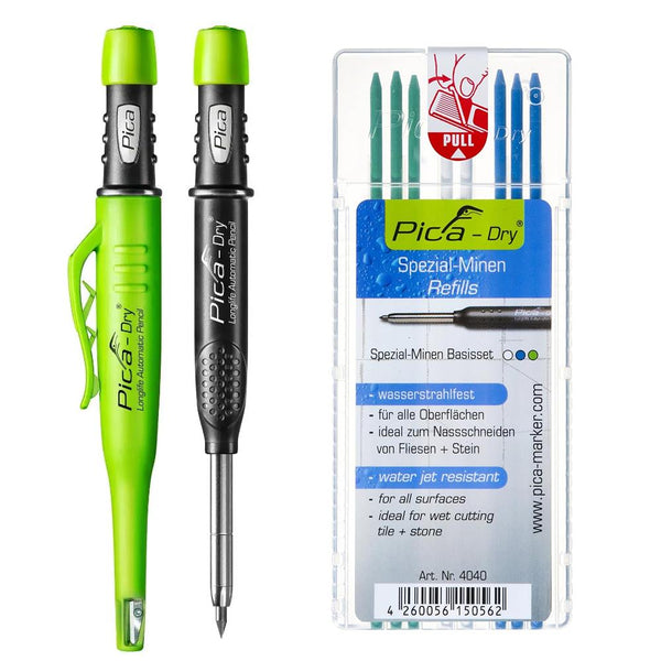 Pica Dry Pencil Pack Blue - White - Green