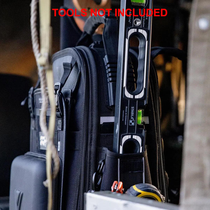 Velocity Rogue 55 Carpenters Backpack Tool Bag Shadow Black