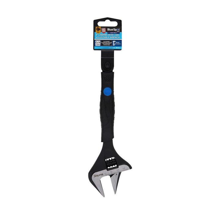 Blue Spot 200mm (8'') Adjustable Wrench 39mm Wide Jaw