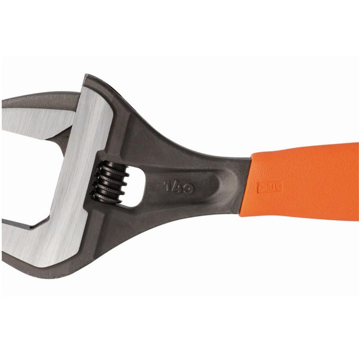 Bahco 140 Year Anniversary Limited Edition Orange 8'' (200mm) Wide Jaw Adjustable Wrench 38mm Opening