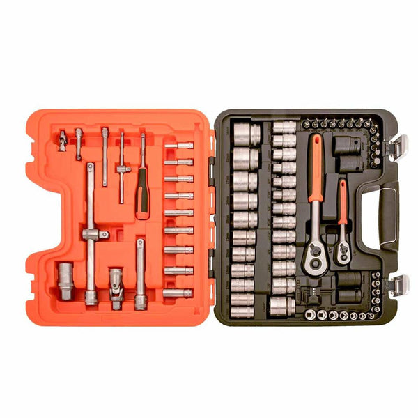 Bahco S800 1/4 & 1/2in Drive Socket Set, 77 Piece