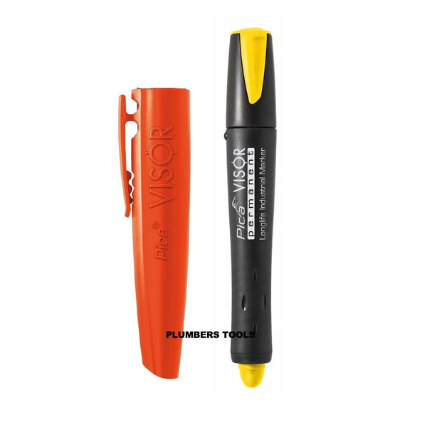 Pica Yellow Visor Permanent Industrial Cryon Marker