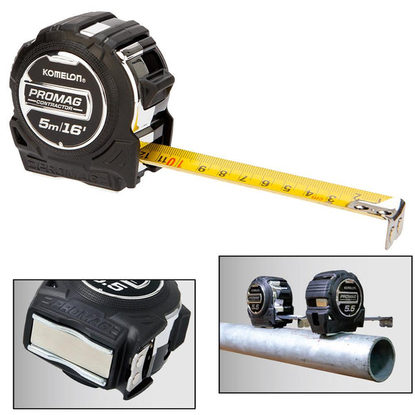 Komelon Promag Magnetic Tape Measure 5m/16ft
