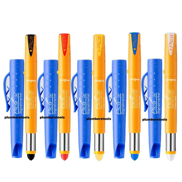 Pica Black,Red,Yellow,Blue & White Gel Marker Heat Resistant