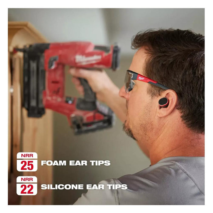Milwaukee Job Site Earplugs Buds With Bluetooth - L4RLEPB - Rechargeable