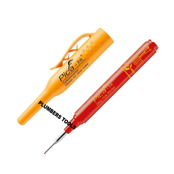 Pica INK Red Permanent Marker Pen for Deep Holes Fine Tip