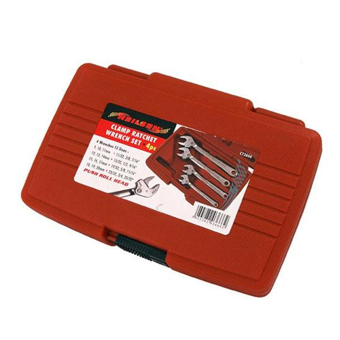 Neilsen 4 Pack Clamp Ratchet Wrench Set