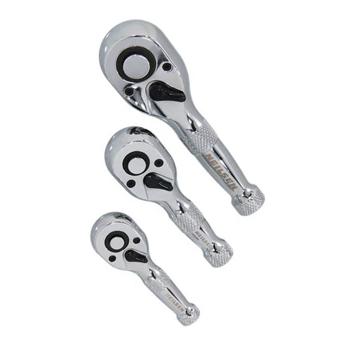 Neilsen 3pc Stubby Ratchet Set In Foam