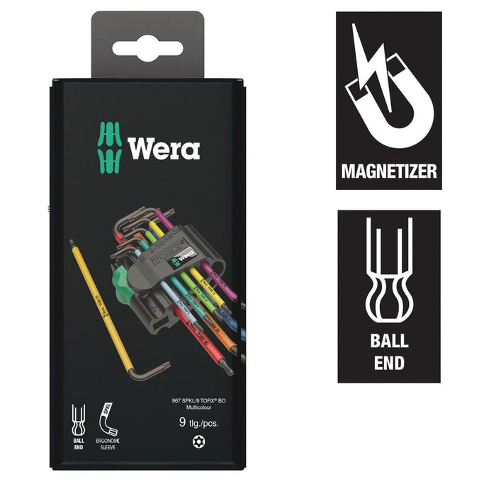 Wera Torx Stubby tamper-proof BlackLaser 9 Piece Set 967/9