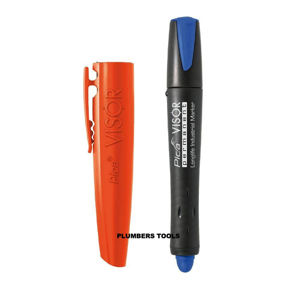 Pica Blue Visor Permanent Industrial Cryon Marker