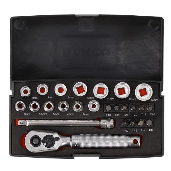 Bahco Special Black Edition 25 Piece 1/4'' Socket & Bit Set Metric