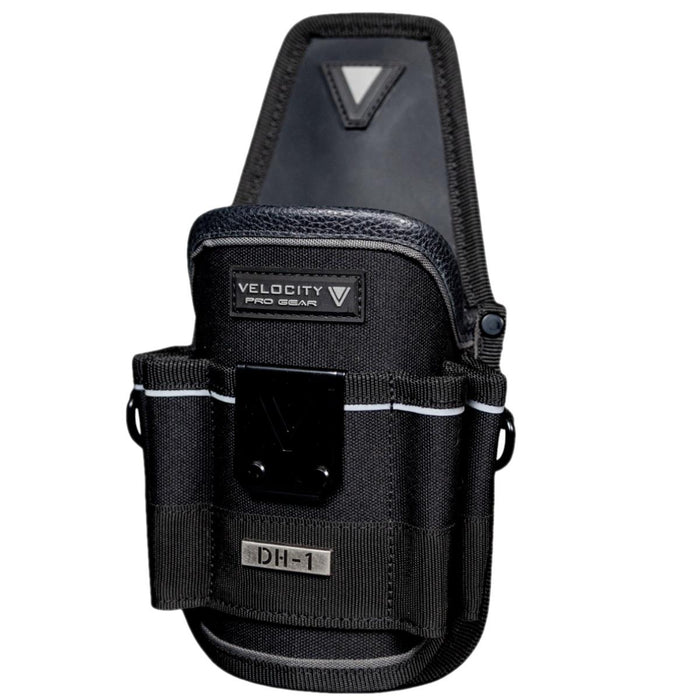 Velocity Drill holster– Heavy Duty Tool Belt Holder with Bit-Through Design, Tape Measure Mount & Marker Holders