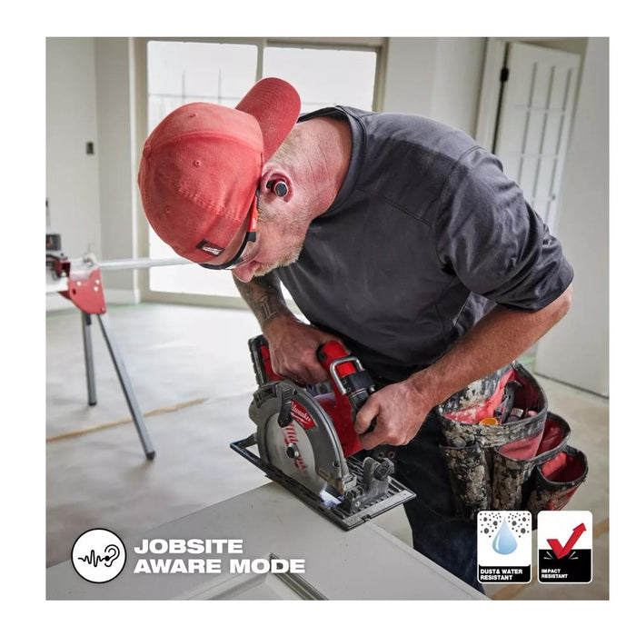 Milwaukee Job Site Earplugs Buds With Bluetooth - L4RLEPB - Rechargeable