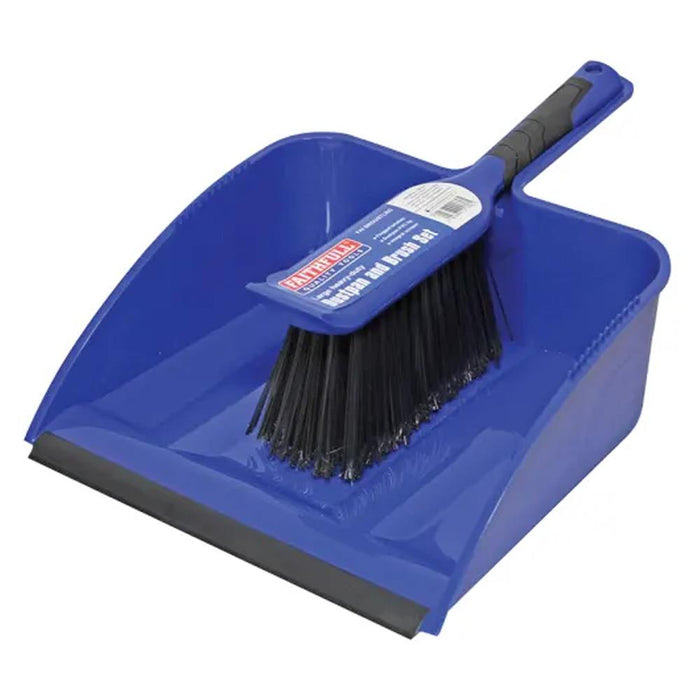 Jumbo Plastic Dustpan & Brush Set