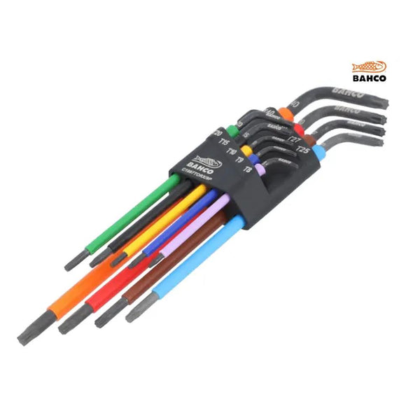 Bahco TORX Long Coloured L-Key Set, 9 Piece