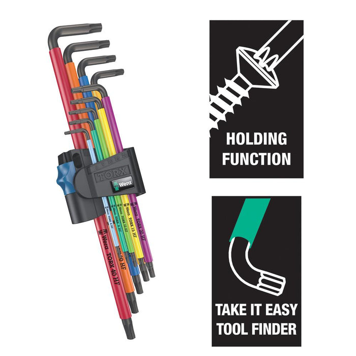 Wera Torx Keys Holding Function 9 Piece Set 967/9