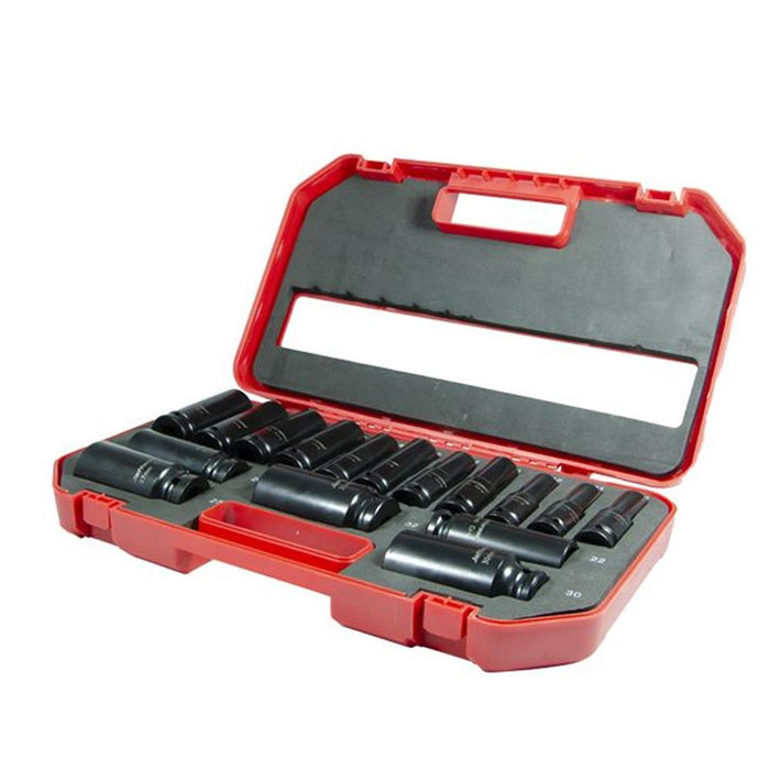 Jefferson 16 Piece 1/2" Deep Impact Socket Set