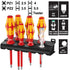 Wera VDE 7 pack Lasertip Screwdrivers + Rack