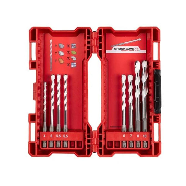 Milwaukee 8pc Multi material drill bit set