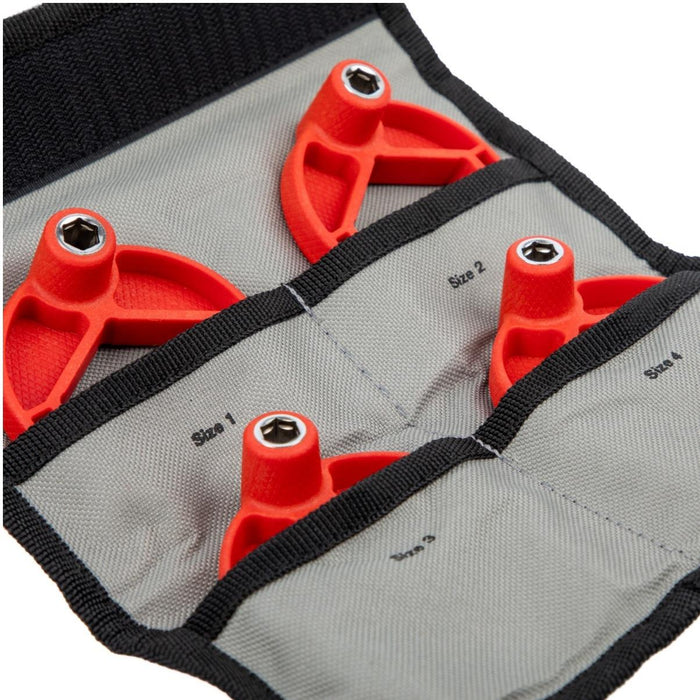 Nerrad Tapex Kit 3 - Basin Back Nut Wrench Spanner 4pcs Kit