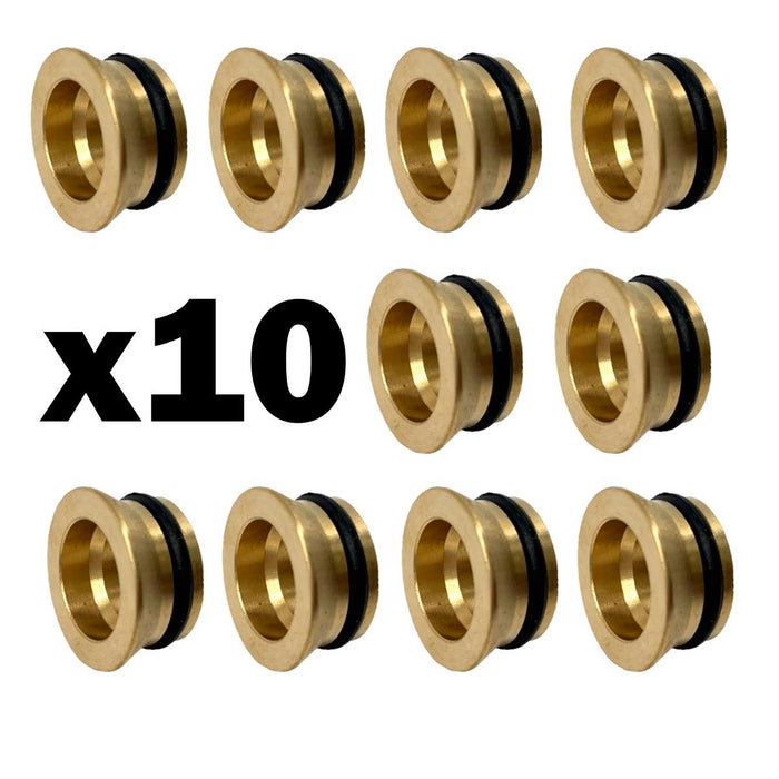 10 x 15mm Flat Faced Sealing Insert for Compression Fittings & Isolation Valves