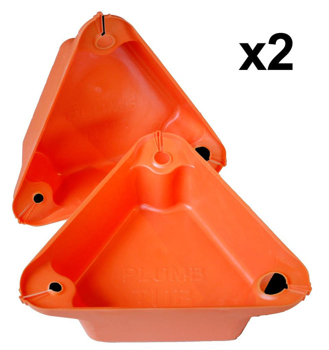 2 x Plumb Tubs