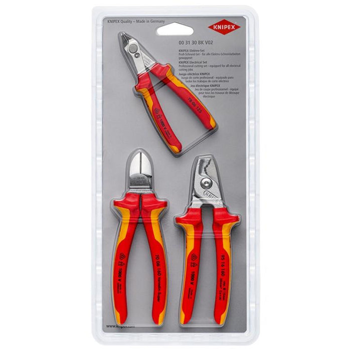 Knipex 3 Pack Electrical Cutting Set