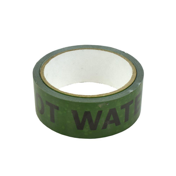 ID TAPE "HOT WATER" (BLACK/GREEN)