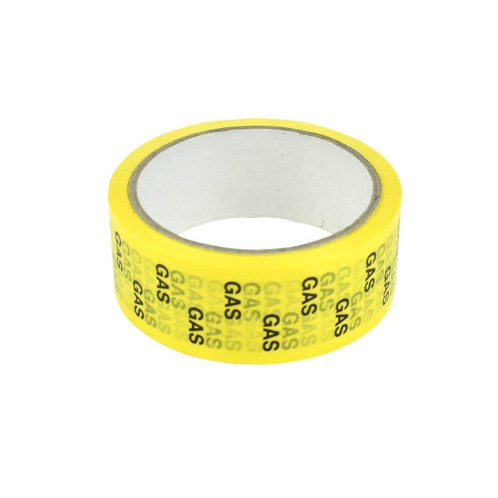 ID TAPE "GAS" (BLACK/YELLOW) 38MM