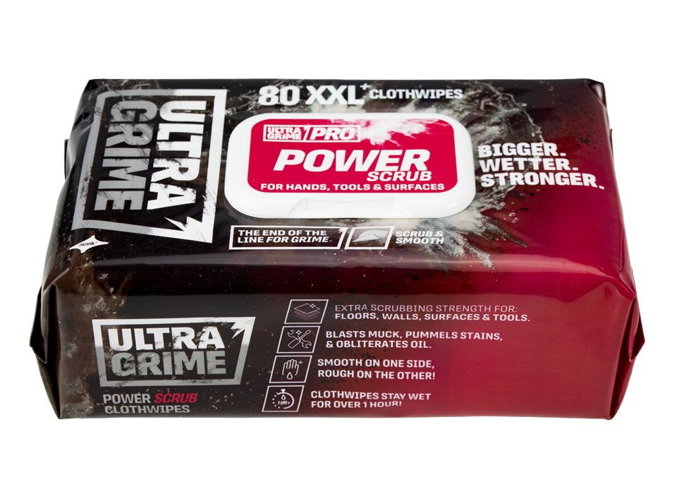 Ultra Grime Pro Power Scrub XXL Wipes  (80 pack)