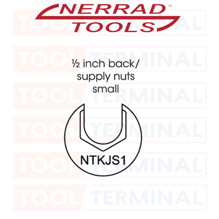 Nerrad 1/2in Back/Supply Nut Socket Size 1 Tapex Spare Part