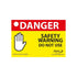 DANGER SAFETY WARNING DO NOT USE (10PK)