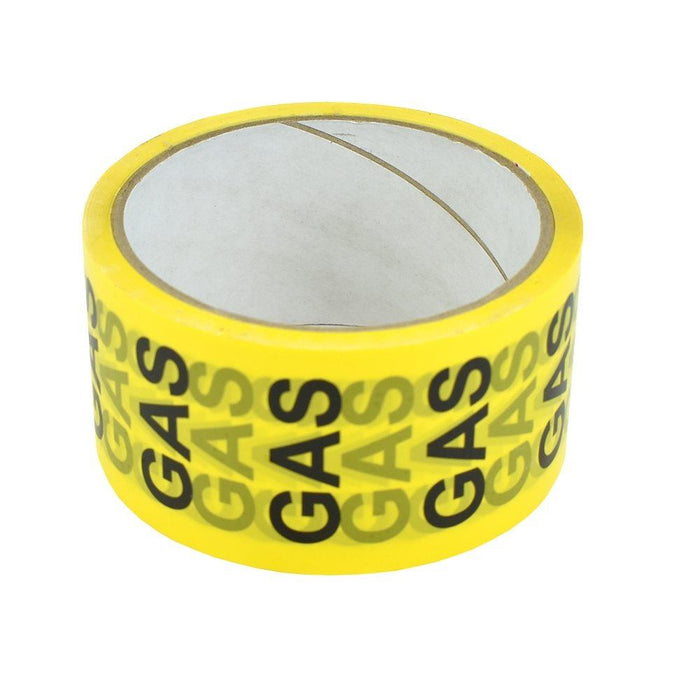 ID TAPE "GAS" (BLACK/YELLOW) 50MM